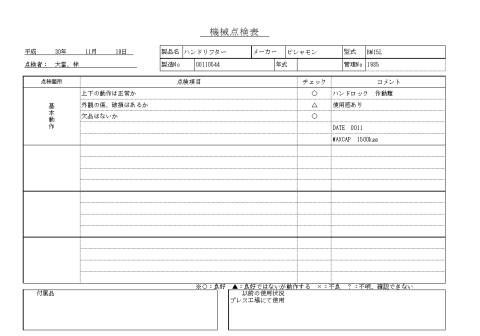 ハンドリフター ビシャモン 中古