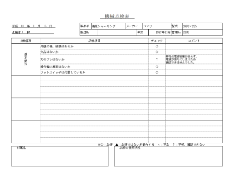 油圧シャーリング コマツ 中古
