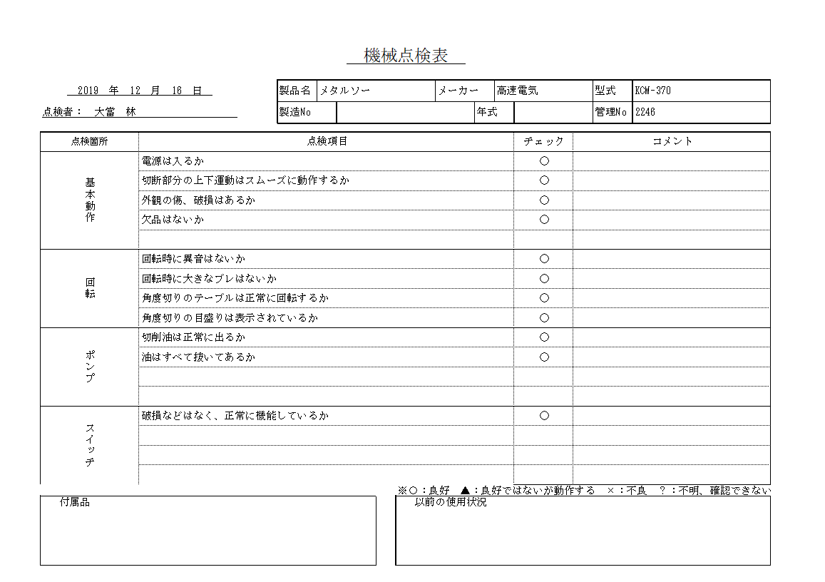 メタルソー 高速電機 KCM-370中古