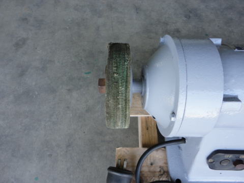 バフ付ベルトグラインダー 下村電友 中古機械