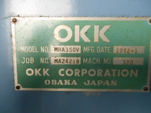 NCフライス盤　OKK　中古機械
