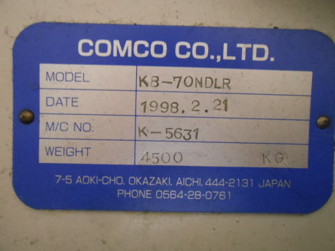 NCパイプベンダー コムコ 中古機械