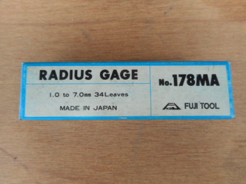 ラジアスゲージ　フジツール　中古機械