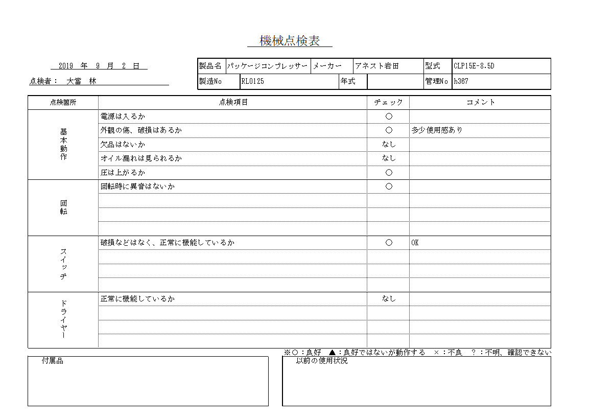 コンプレッサー アネスト岩田 中古