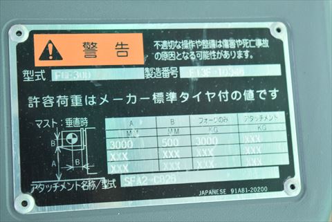 フォークリフト トヨタ 中古