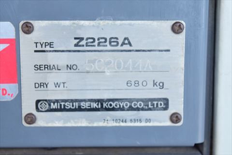 スクリューコンプレッサー 三井精機 Z226A中古