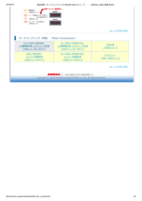 スクリューコンプレッサー 北越 中古機械