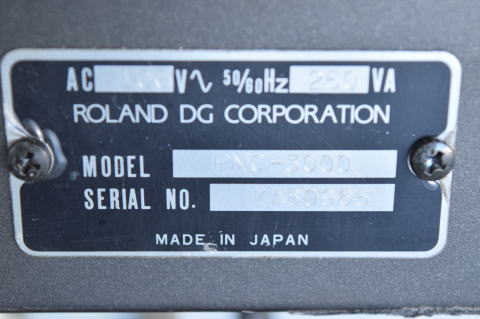 卓上フライス盤 Roland PNC-3000中古
