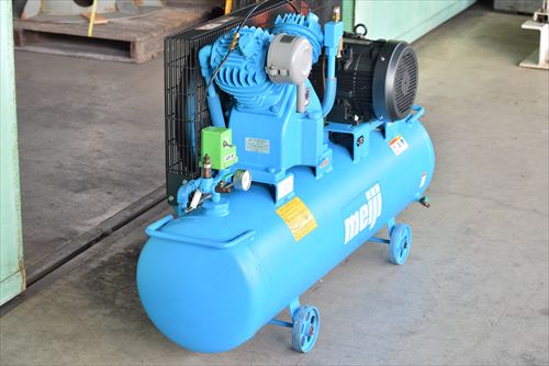 【3.7kW】コンプレッサー 明治 GK-37A 6P中古