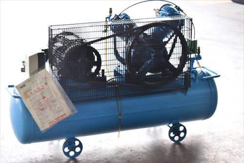 【3.7kW】コンプレッサー 明治 GK-37A 6P中古
