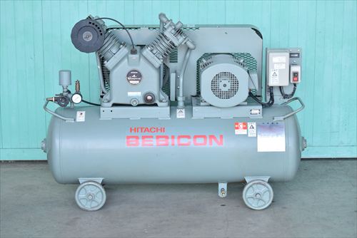 
                【3.7kW】コンプレッサー日立産機システム3.7P-9.5VD6中古