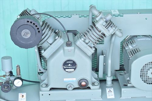 【3.7kW】コンプレッサー 日立産機システム 3.7P-9.5VD6中古