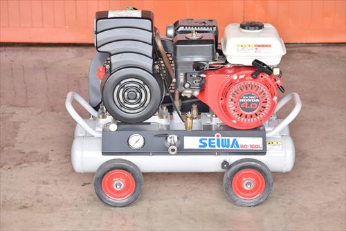 【1.5kW】エンジンコンプレッサー 精和産業(SEIWA) SC-15GL中古