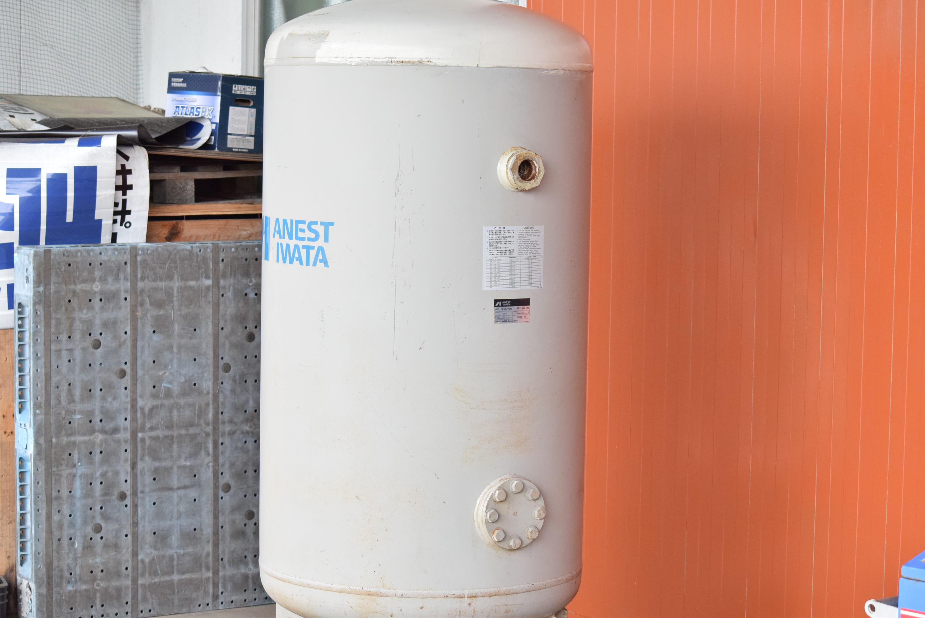 【600L】エアータンク アネスト岩田 SAT-600-100中古