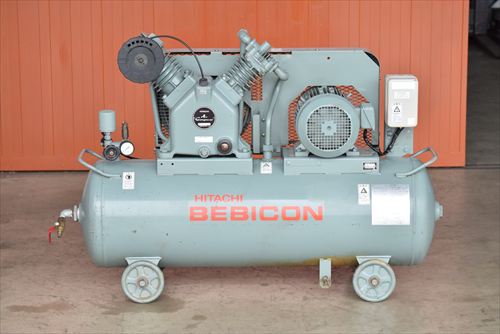 
                【3.7kW】コンプレッサー日立産機システム3.7P-9.5VB6中古