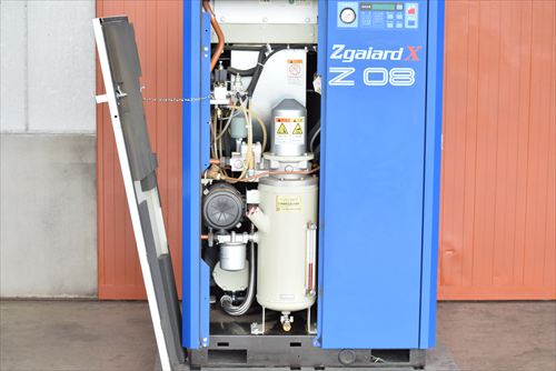 【7.5kW】スクリューコンプレッサー 三井精機 Z085AX-R中古