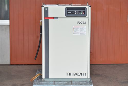 【2.2kW】コンプレッサー 日立産機システム POD-2.2MNB6中古