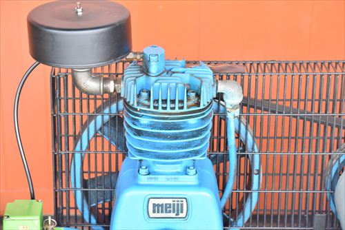 【1.5kW】コンプレッサー 明治機械 G-15CK中古