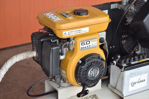 【2.2kW】エンジンコンプレッサー アネスト岩田 TLUE22B-14S中古